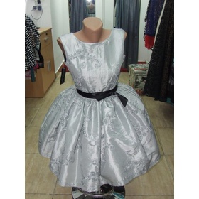 Rochie din tafta gri