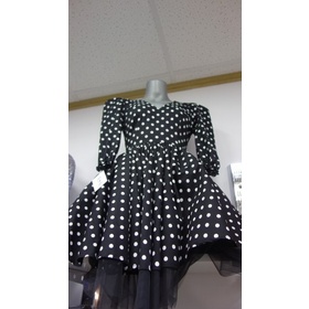 Rochie neagra cu buline