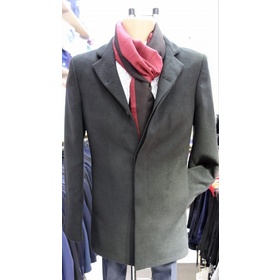 Palton negru din stofa